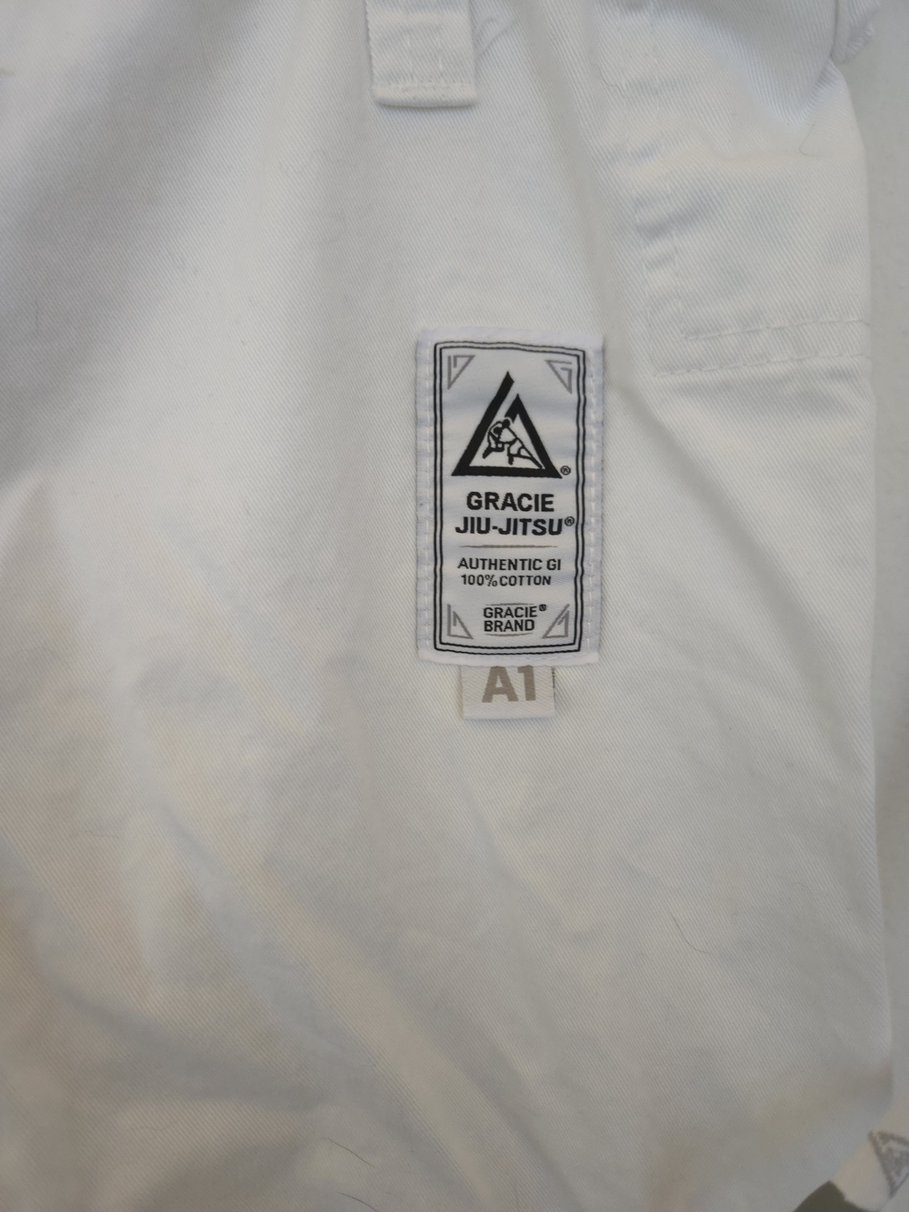 Gracie Jiu-Jitsu Authentic Cotton White Training Gi Top And Pants A1 - Picture 3 of 11